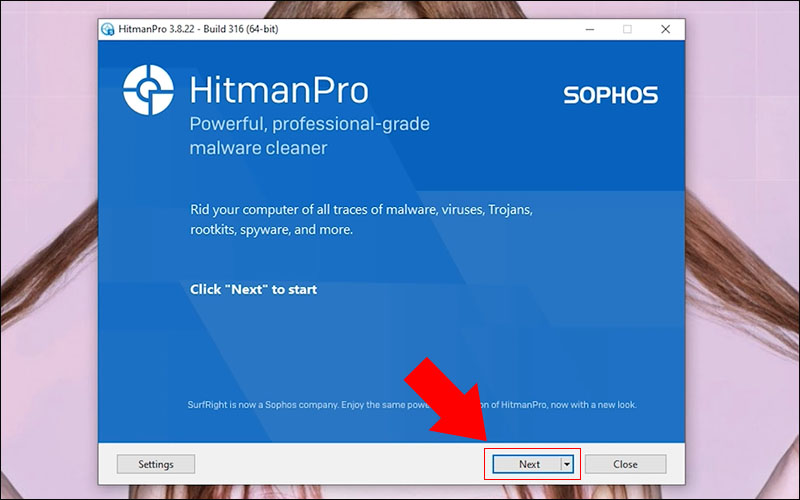 Chọn Next để c&agrave;i đặt phần mềm